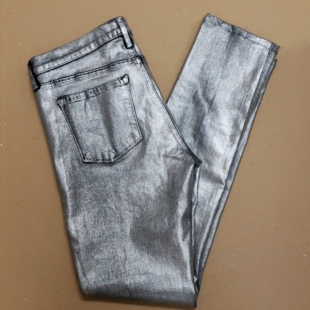 Juicy Couture Silver Jeggings Sz 28